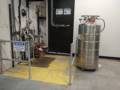 Liquid Nitrogen Filling Station at CHESS