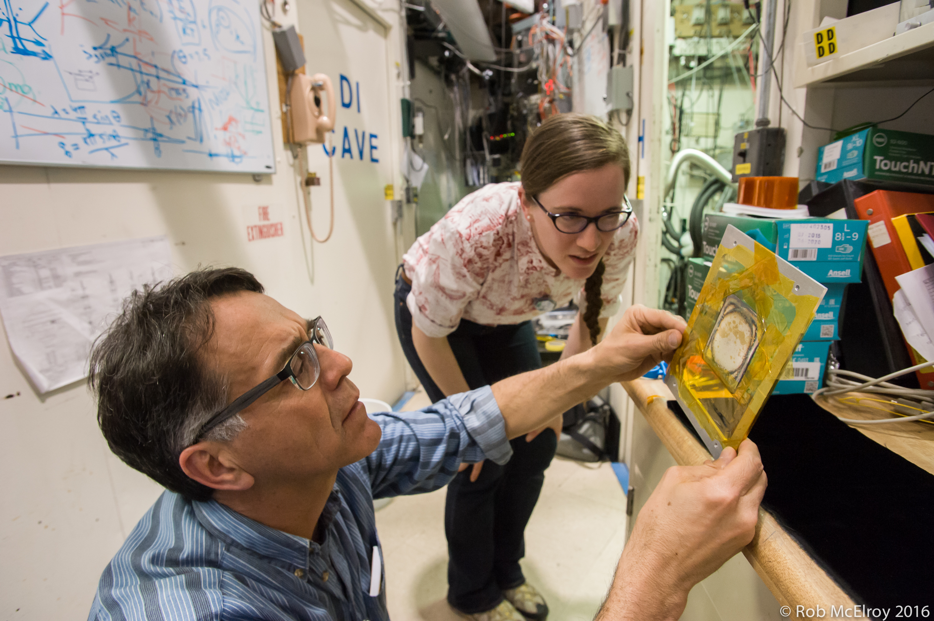 Scientists at the Wilson Synchrotron