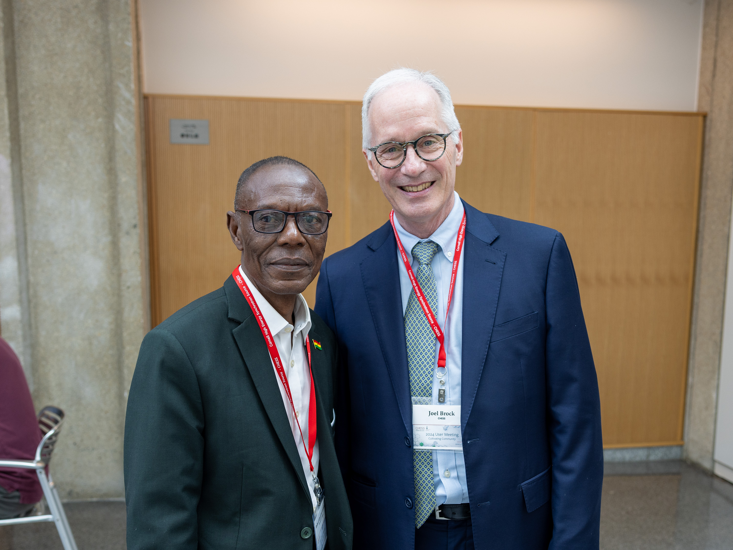 Joel with Director of African Lightsource