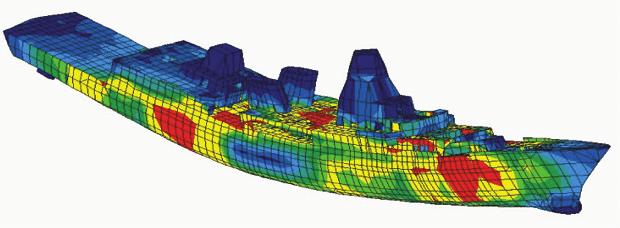 Stress Map on a boat