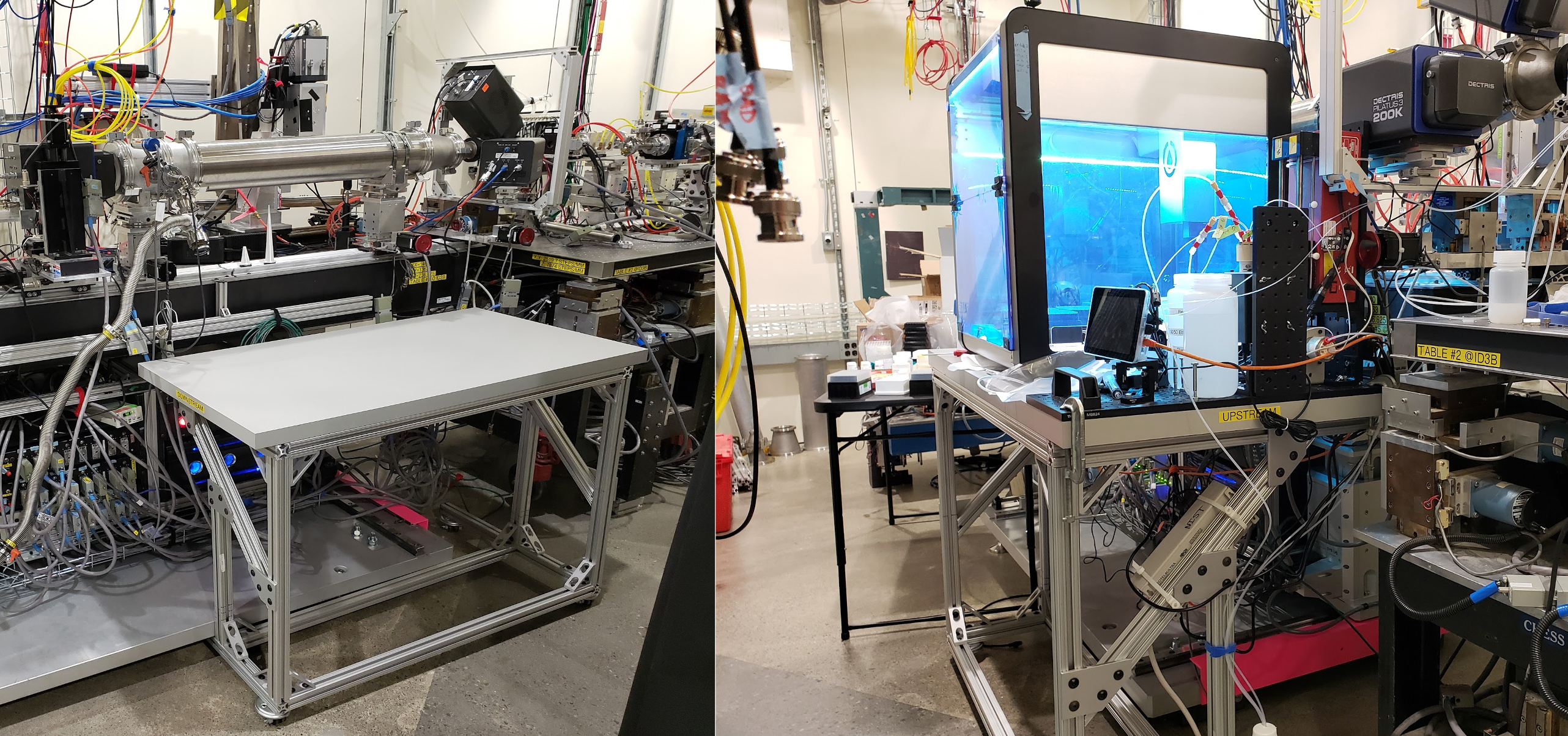 image of a new table at a beamline