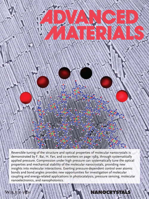 front cover of Advanced Materials: nanocrystals