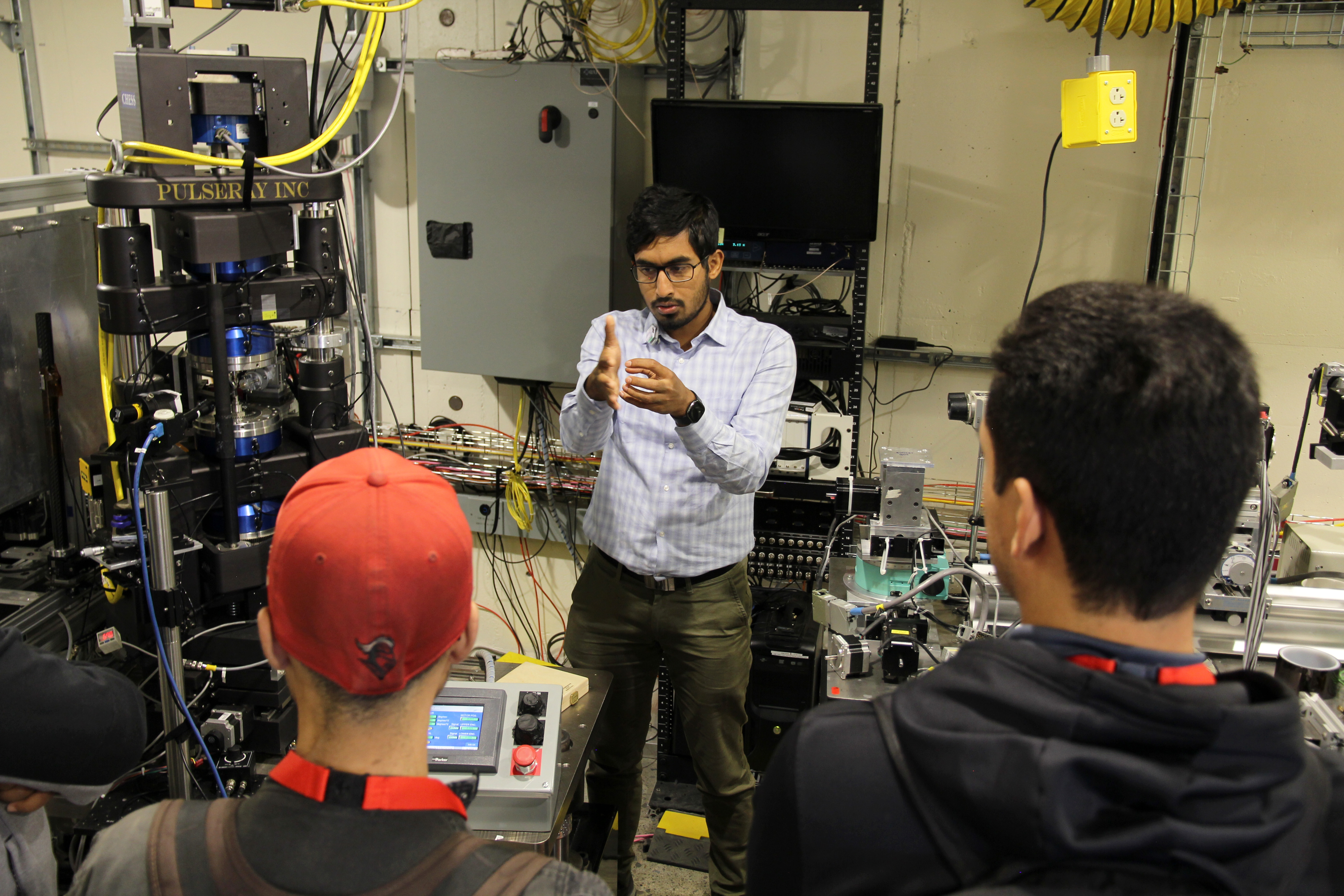 Amlan Das at the FAST Beamline