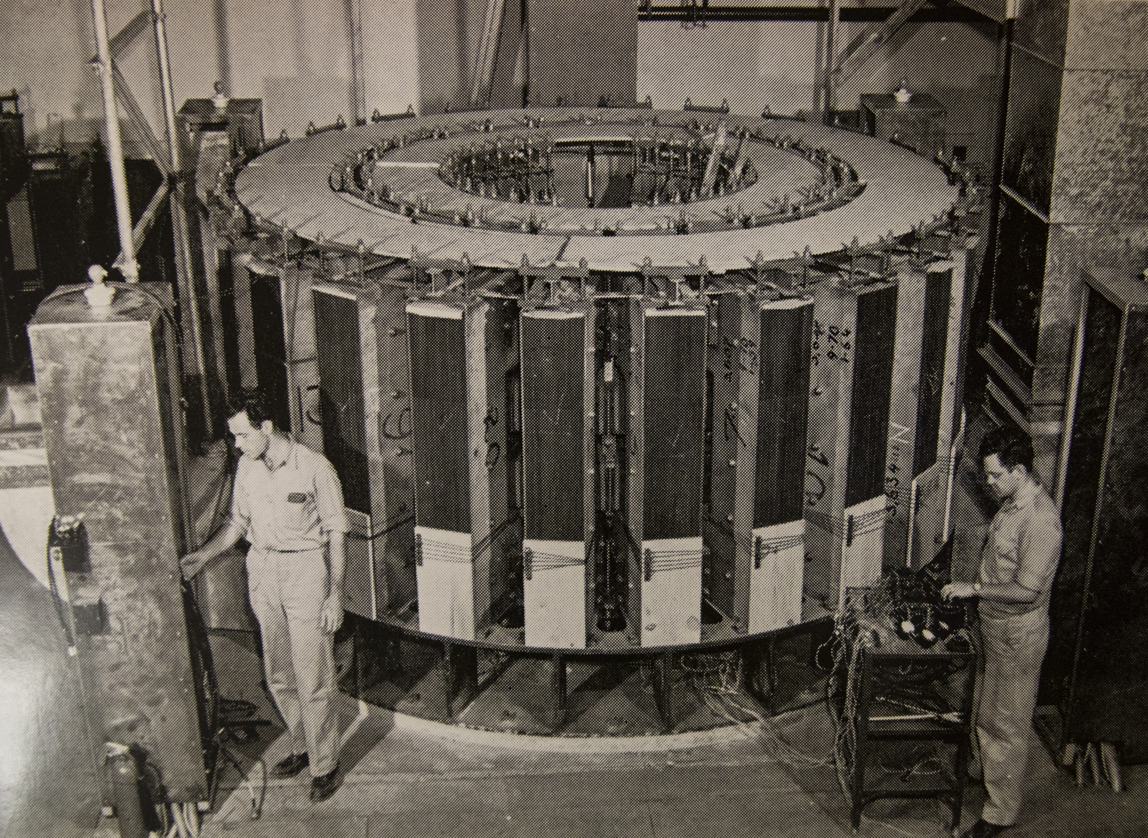 A vintage image of a synchrotron