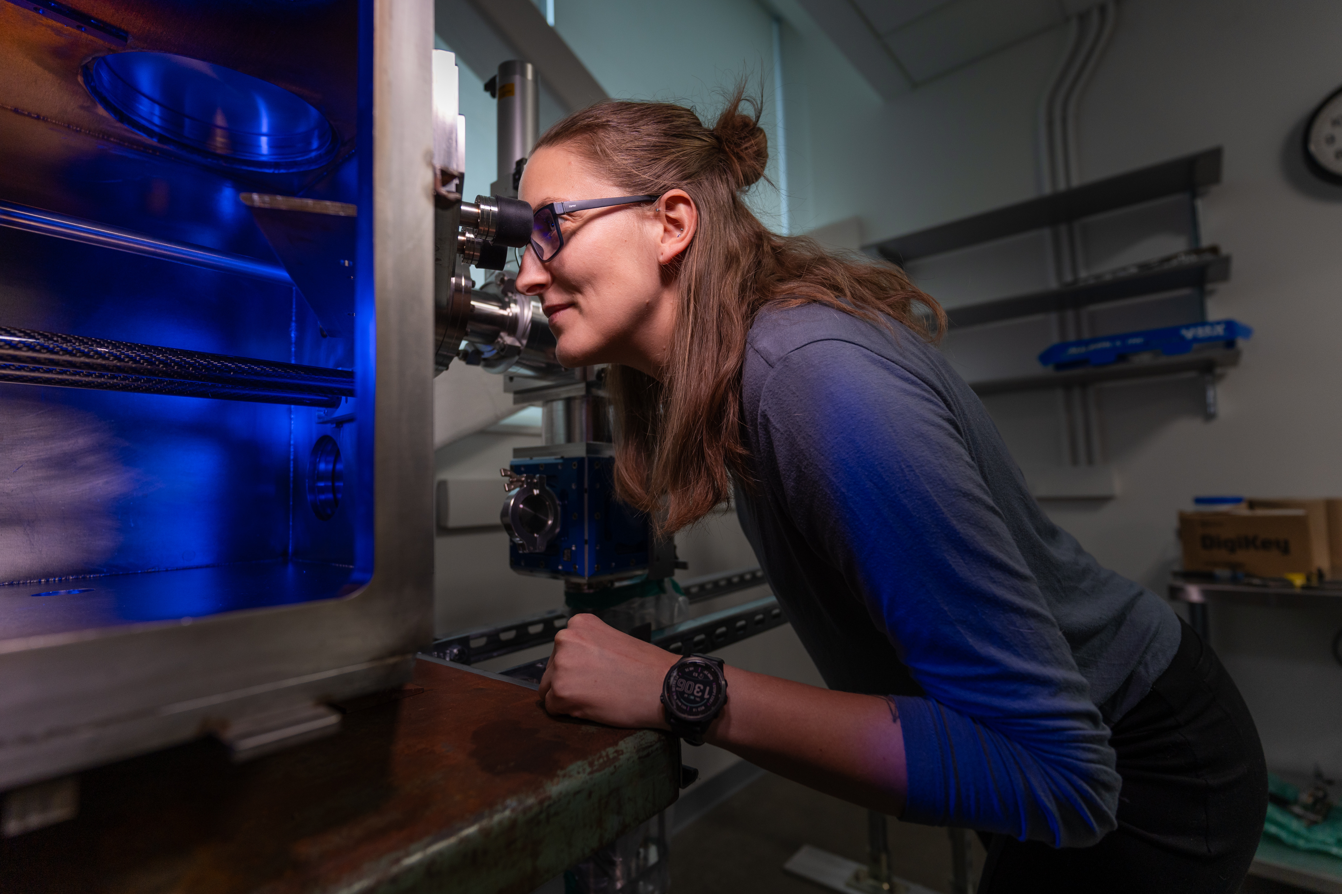 Looking in the lab