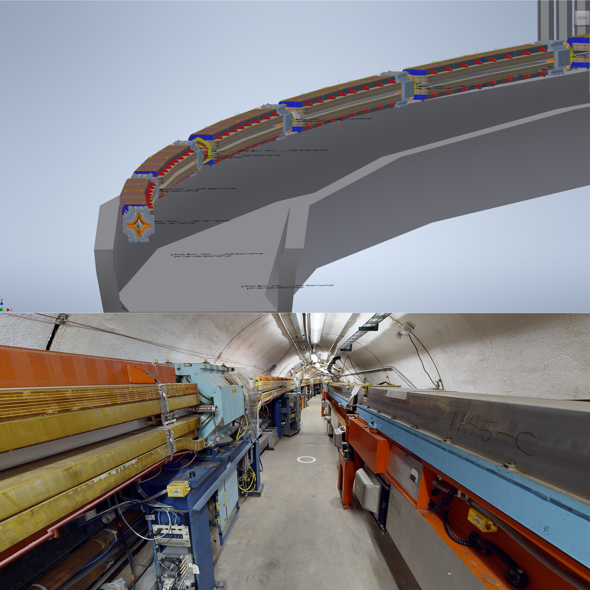 image 3D model of tunnel and 3D walk-through of tunnel