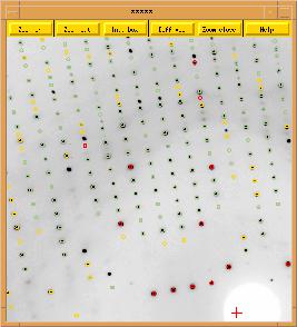 Data collection strategy, predicted reflection positions, fig.5a