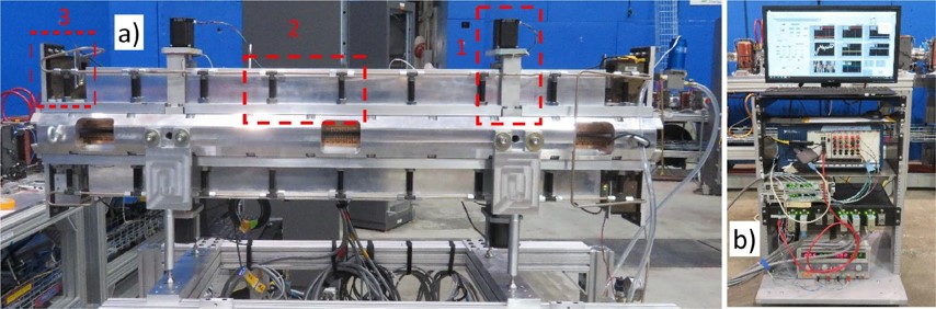 A full view of the undulator, with key parts labeled