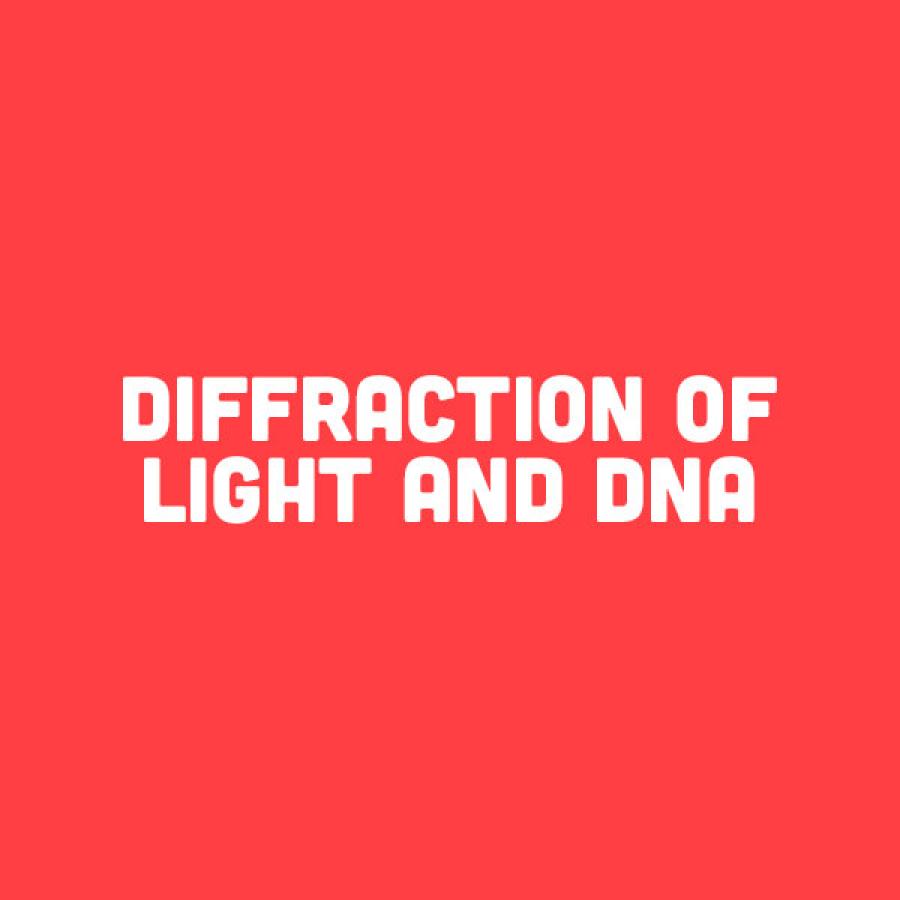 Diffraction of Light and DNA title art