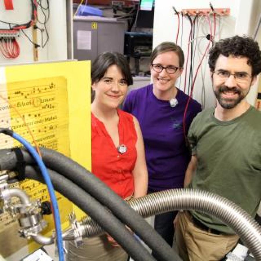 Image of scientists at the Functional Materials Beamline