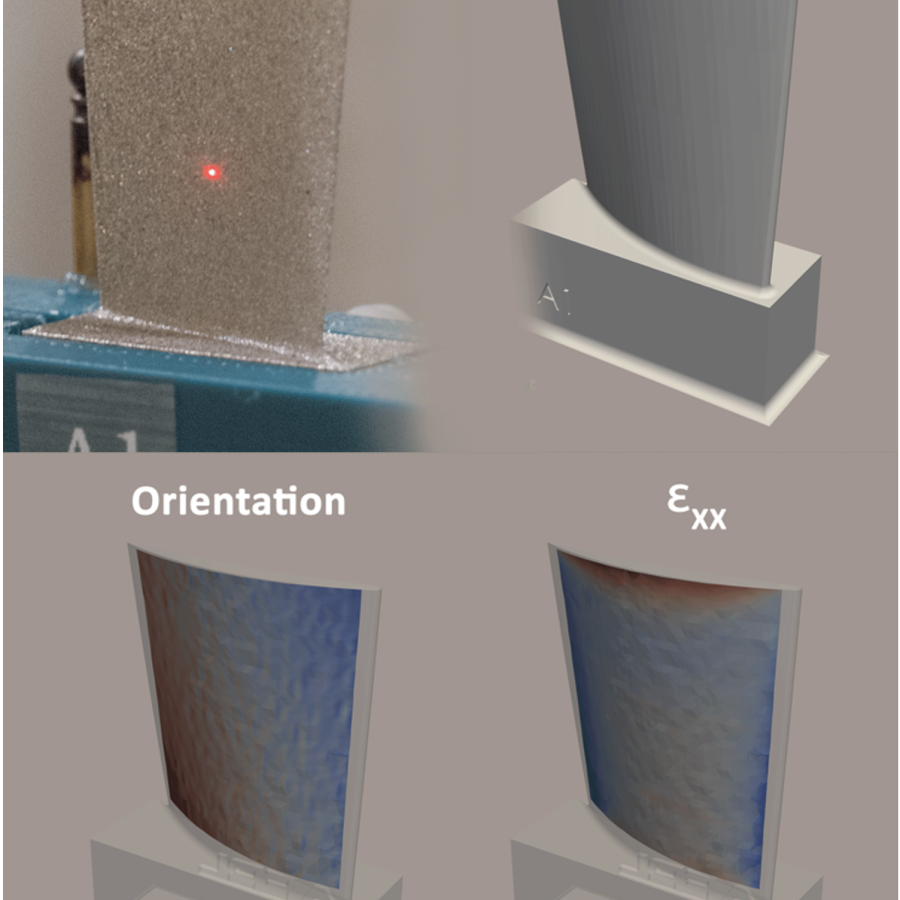 A near-net-shape additive manufacturing sample measured at SMB