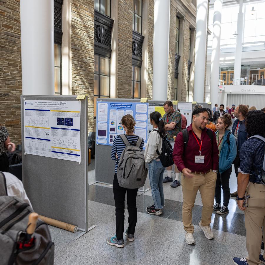 poster session in PSB atrium