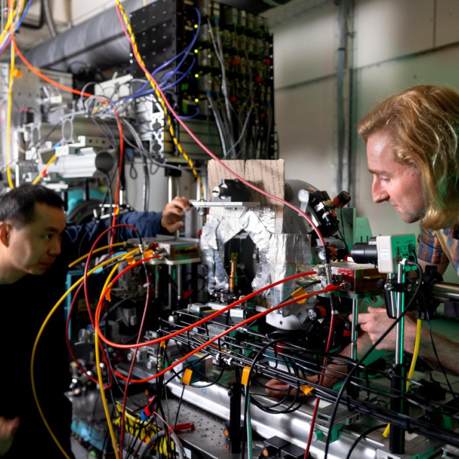 staff at the beamline
