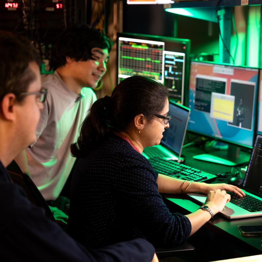 Staff scientists working in the Center for High-Energy X-ray Sciences (CHEXS) at CHESS.