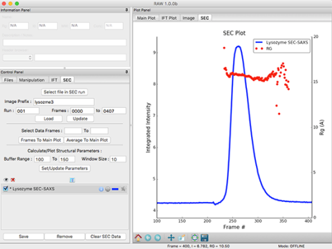 BioSAXS: RAW software