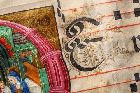 detail of a manuscript page from Cornell University Library’s Division of Rare and Manuscript Collections