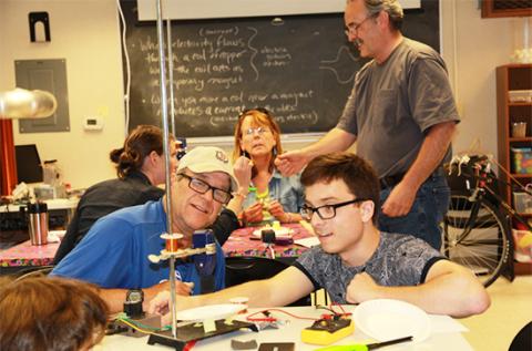 Tully, NY technology teacher Jim Paccia and graduate student James Maniscalco