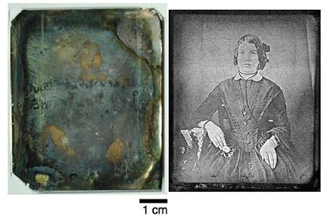Recovering Unrecognizably Damaged 19th Century Photographs