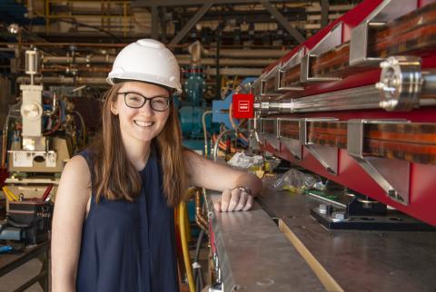 Grace King, a junior majoring in Physics, participated in the REU program at Cornell this summer.