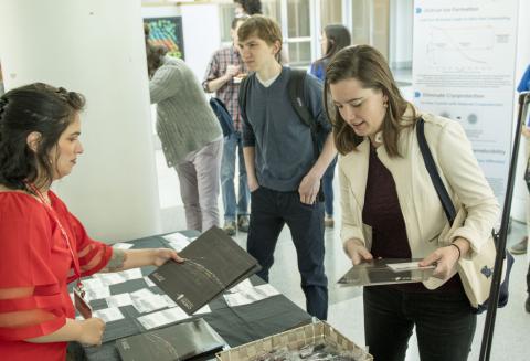 Registration table at the 2019 meeting