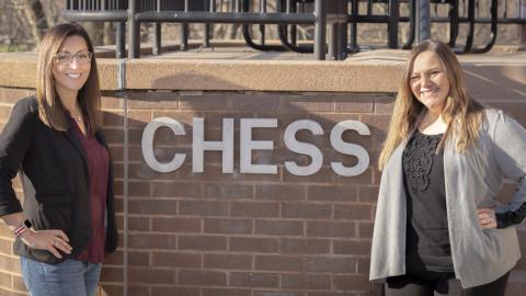Megan and Sam at CHESS