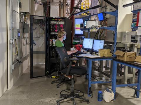 Chris Pollock optimizing an instrument