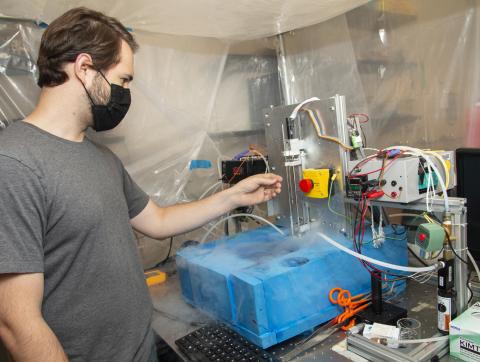 image of Jonathan Clinger in his lab