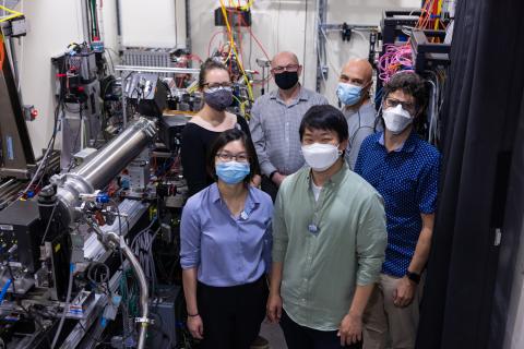Image of researchers at the Functional Materials Beamline