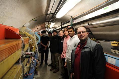 PyMOL students in the tunnel