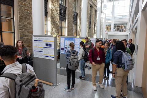 poster session in PSB atrium