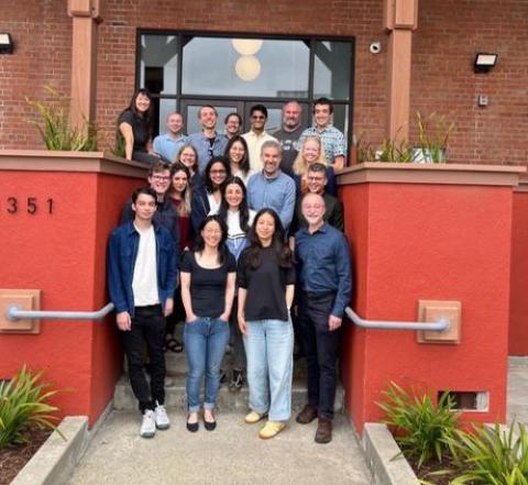 Members of the project team that gathered at Astera Institute on June 24, 2025. Nozomi Ando is front row, second from the right; Stephen Meisburger is back row, third from the left.