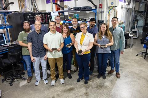 group of researchers at CHESS beamline
