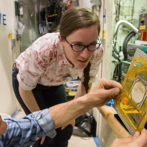 Scientists at the Wilson Synchrotron