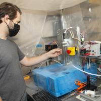 image of Jonathan Clinger in his lab