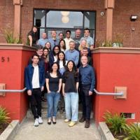 Members of the project team that gathered at Astera Institute on June 24, 2025. Nozomi Ando is front row, second from the right; Stephen Meisburger is back row, third from the left.