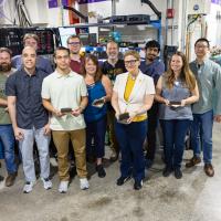 group of researchers at CHESS beamline