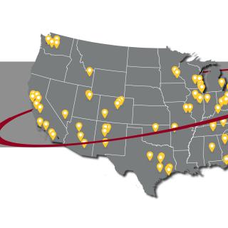 map of US