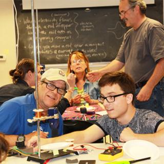 Tully, NY technology teacher Jim Paccia and graduate student James Maniscalco