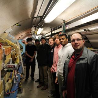 PyMOL students in the tunnel