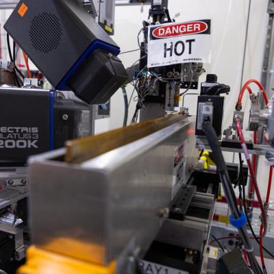 Image of the additive manufacturing setup