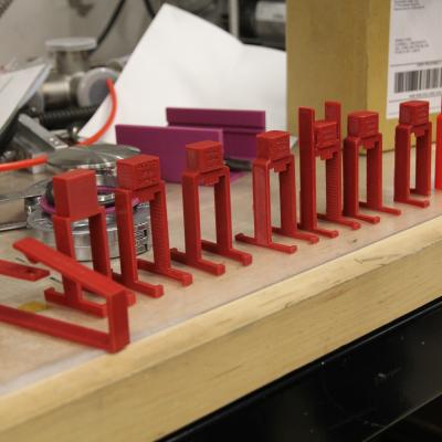 image of a line of 3D printed ELCO locks