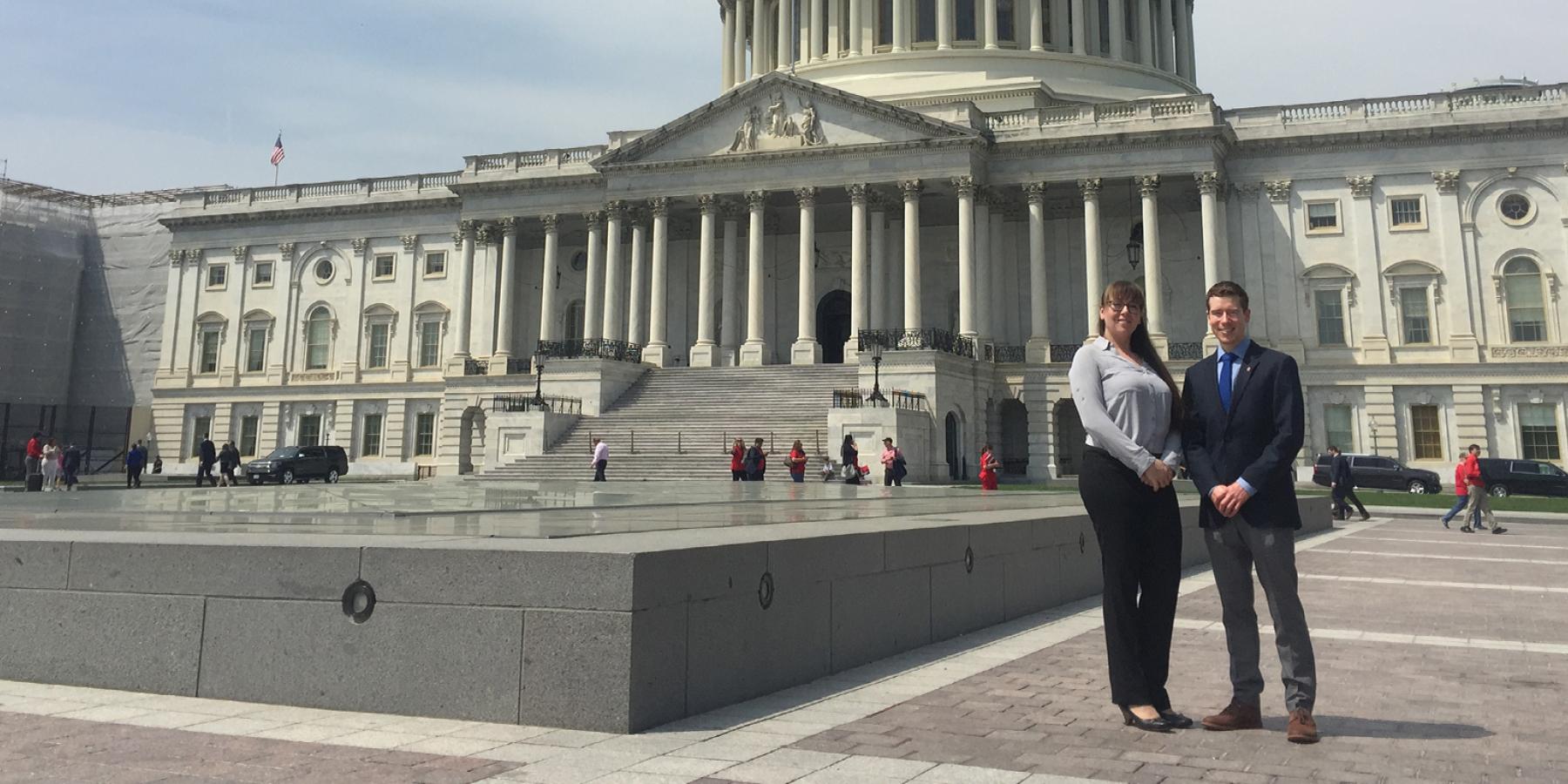 Students at Capitol Building