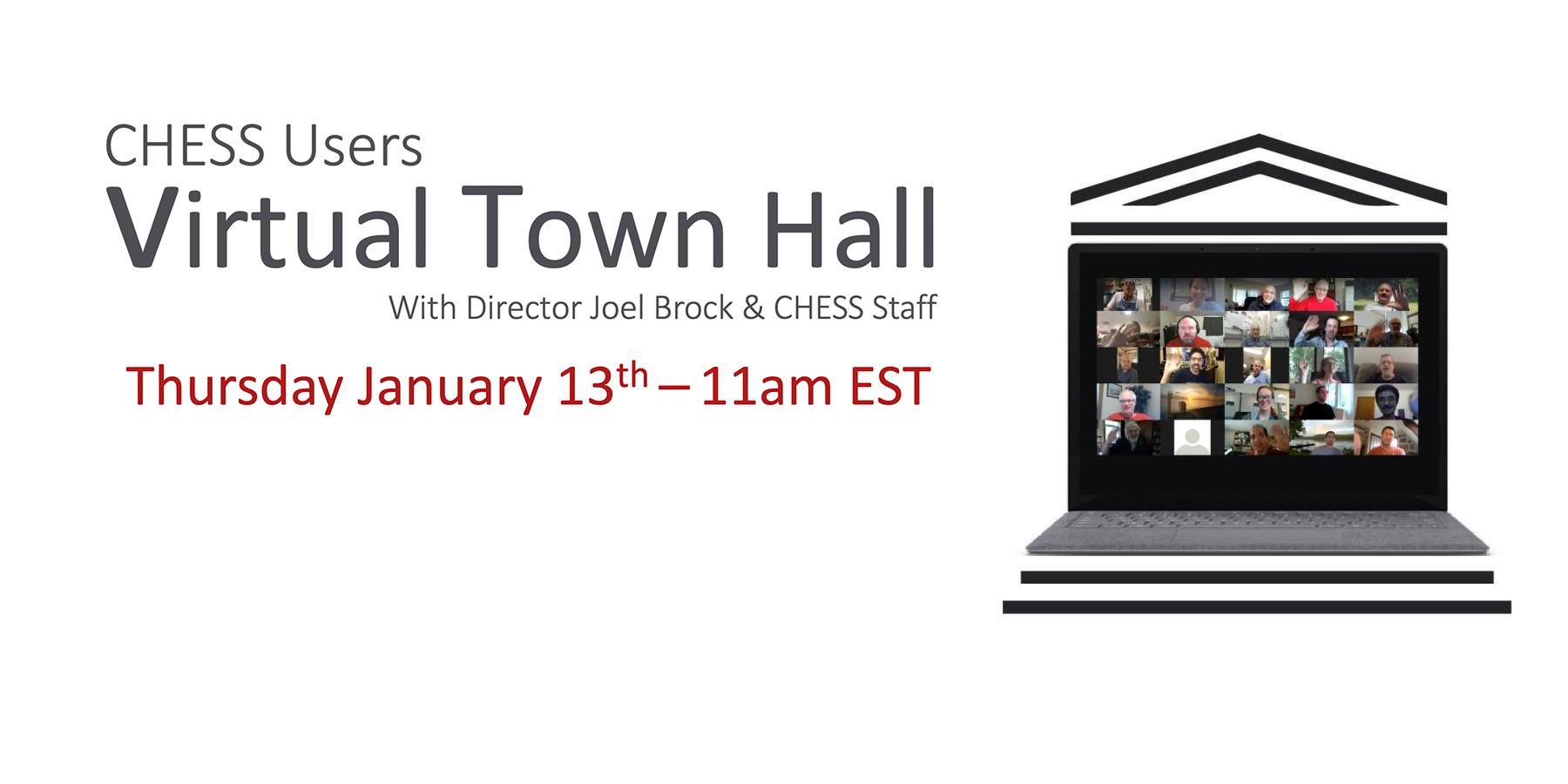 townhall banner with january 13 date